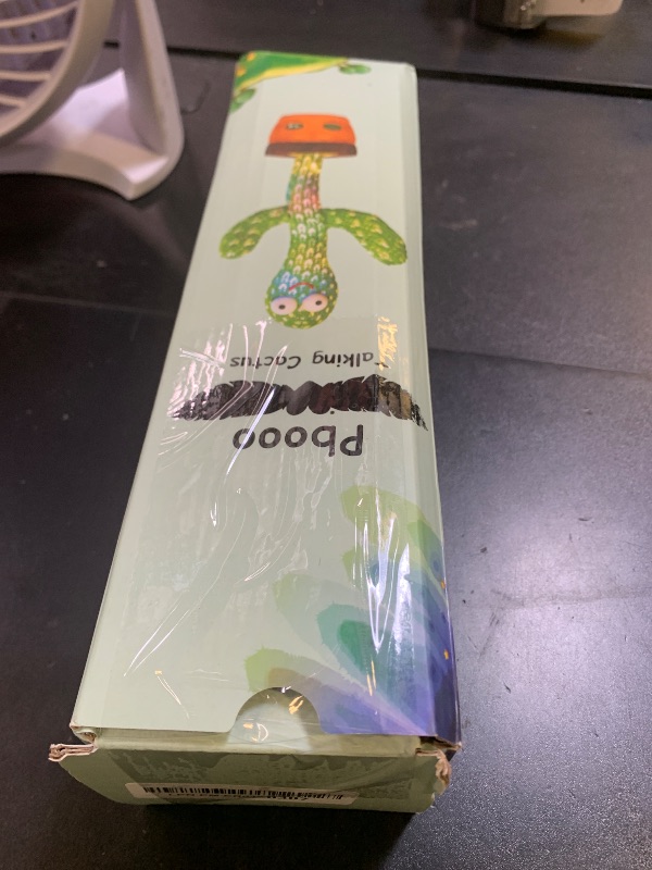 Photo 1 of Pbooo [Update Volume Adjustable Dancing Cactus Mimicking Toy, Talking Repeat Singing Cactus Toy 120 Pcs Songs for Baby 16s Record Your Sound with Led Light
