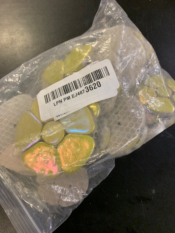 Photo 1 of 1.1 LB Random Iridescent Flower Ceramic Mosaic Tiles for DIY Crafts,3 Size Flowers Mosaic Pieces for Artwork,Photo Frames,Cups,Flower Pots,Fish Tank,Vases,Make Stepping Stones (Yellow)