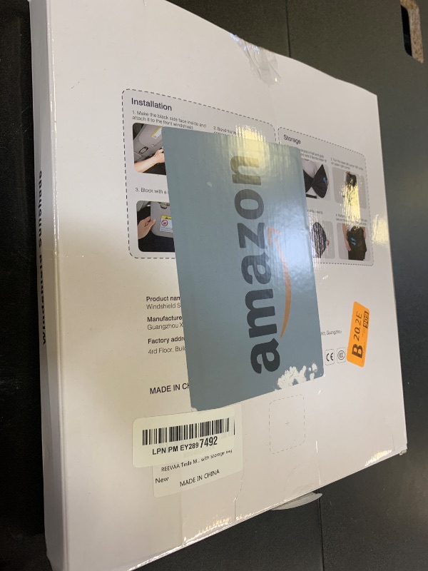 Photo 1 of REEVAA 2025 Upgraded Tesla New Model Y (Juniper) Sunshade Windshield [Tailored Fit, 99% Sun Protection] Foldable Sun Shade Accessories with Storage Bag for Model Y 2016-2026, Silver Coating