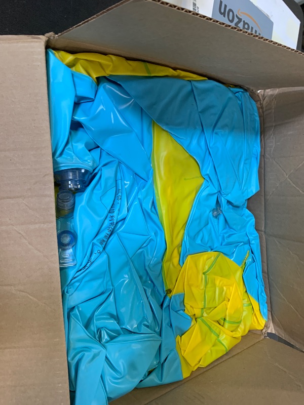 Photo 1 of Gonetre Inflatable Slide Water Play Toy Durable Fun Summer Outdoor Kids Swimming Pool Slide Blue 158x79x62cm /62x31x24inch(Blue)