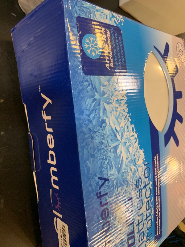 Photo 1 of Cal King Size Waterproof Cooling Mattress Protector by Slumberfy - Premium Skin-Safe Cover, Natural Fabric with ArcticTex Technology, Noiseless Quilted Mattress Cover - 72x84 in.