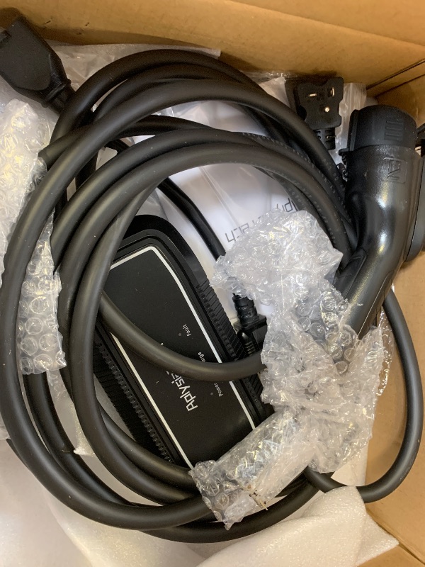 Photo 1 of AplysiaTech Level 1+2 EV Charger, 16Amp 110-240V, Portable SAE J1772 Electric Car Charger, Plug-in EV Charging Station for Home,21 Ft Level 2 Charger Cable NEMA 6-20Plug(Tesla Need Adapter)