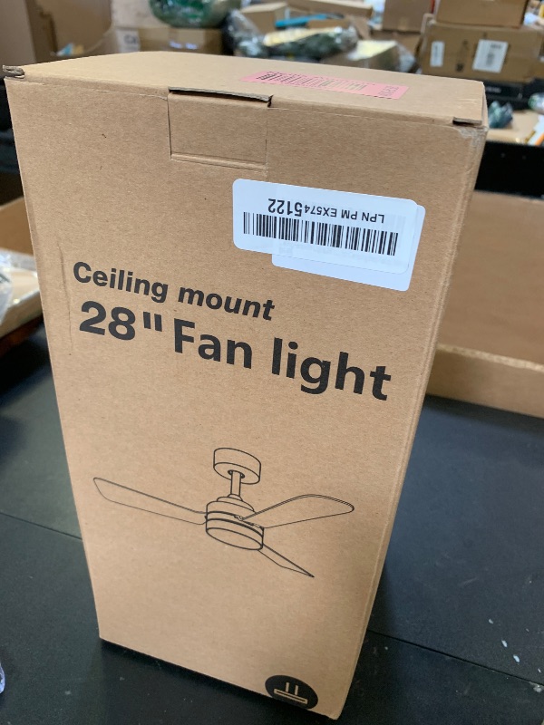 Photo 1 of PBLALA Ceiling Fans with Lights,28" LED Fan Light Hanging with Hook,Hook Type Ceiling Fan,Plug in Ceiling Fan Light,35W,3000-6500k,Remote Control,Portable Fan for Camping Bed,Patios,(White)
