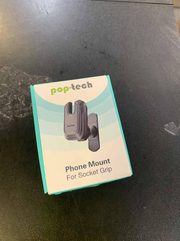 Photo 1 of pop-tech Car Phone Mount for Socket Grip, Adjustable Strong Sticky Cell Phone Holder, Dashboard Adhesive Socket Car Mount Compatible with Thick Wallet Grip for iPhone Samsung Card Holder