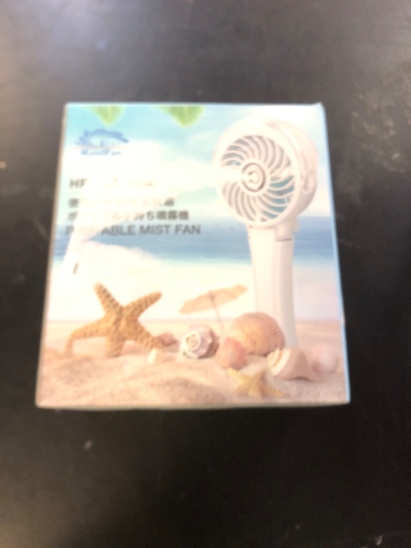 Photo 1 of HandFan 2025 Upgraded Portable Misting Fan, Two Button Easy Operation, Handheld Rechargeable Mister Fan, Spray Water Mist Fans, Mini Electric Cooling Fans for Travel, Outdoors, Disney(White)