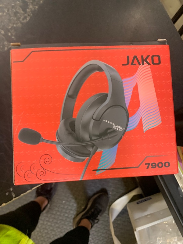 Photo 1 of Gaming Headset for Xbox One, PS5, PS4, PC, Sega Game Gear and Other Devices with 3.5mm Audio Jack, Plug and Play, Gaming Headphones for Nintendo Switch with Clear Mic, Folding Design for Kids (Black)