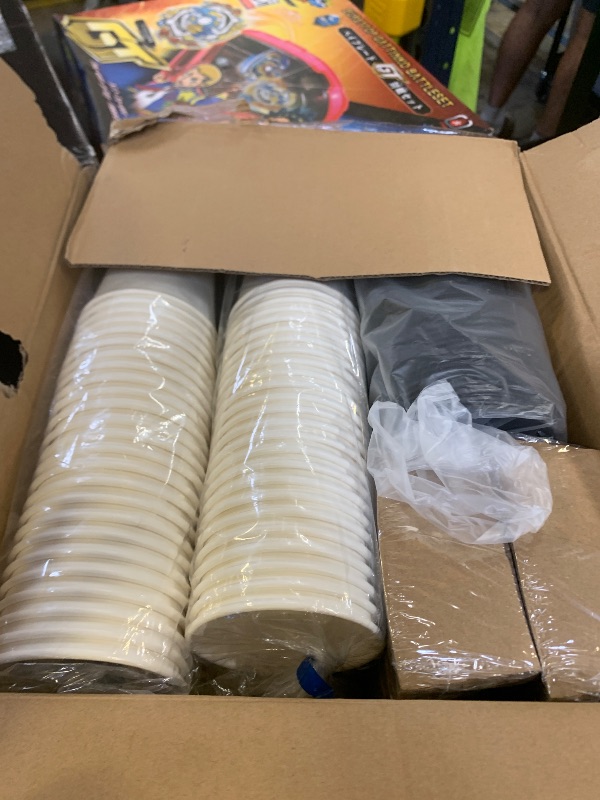 Photo 1 of Dealusy 100 Pack 16 oz Disposable Coffee Cups with Lids and Sleeves, Sturdy Thick Paper & Leak-free Insulated to Go Paper Hot Coffee Cups for Hot & Cold Beverage