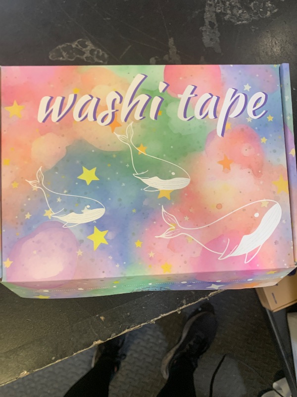 Photo 1 of WAPETASHI 50 Rolls Washi Tape Set, Silver Cute Washi Tape for Scrapbooking, Bullet Journal, Planner, Gift, Rainbow Masking Decorative Tape for Kids