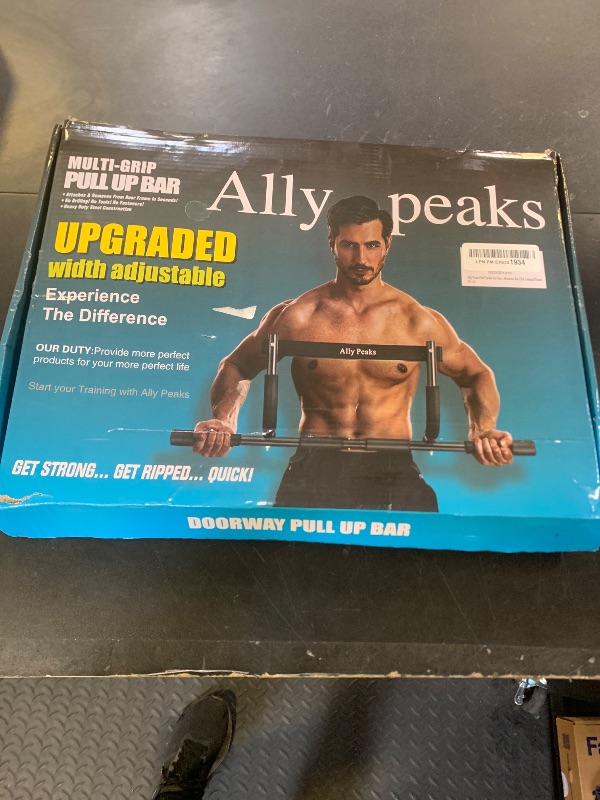 Photo 1 of Ally Peaks Pull Up Bar for Doorway,Multiple Levels Width Adjustable Pull Up Bar Accurately Match Wide and Narrow doorframe,Indoor Chin-Up Bar Workout Bar,USA Original Patent