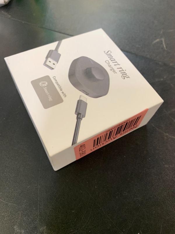 Photo 1 of SOFTGAS Compatible with Oura Ring Gen3 Charger Size 8, Fast and Safe Charging Dock with USB-C Cable, Travel-Friendly Design for Smart Ring (Black)