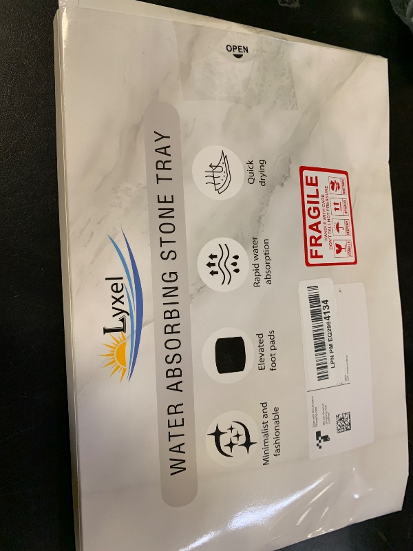 Photo 1 of Faucet Mat for Kitchen Sink with Raised Feet, Stone Sink Mat Quick Dry around Faucet, Water Absorbent Stone Tray, Sink Splash Guard & Protectors, Stone Drying Mat for kitchen Counter