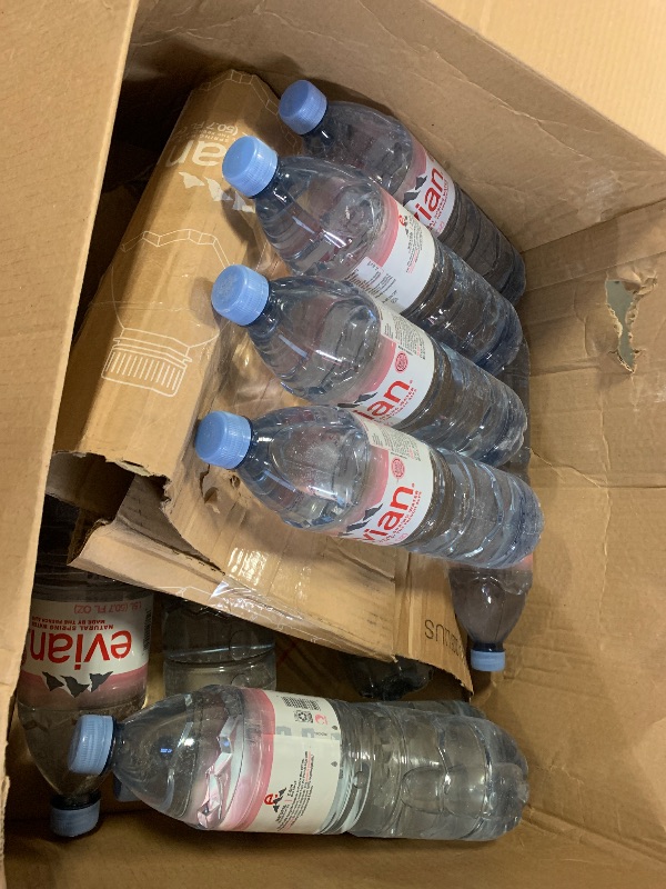 Photo 1 of Evian Spring Water, 50.7 Fluid Ounce 10pcs 