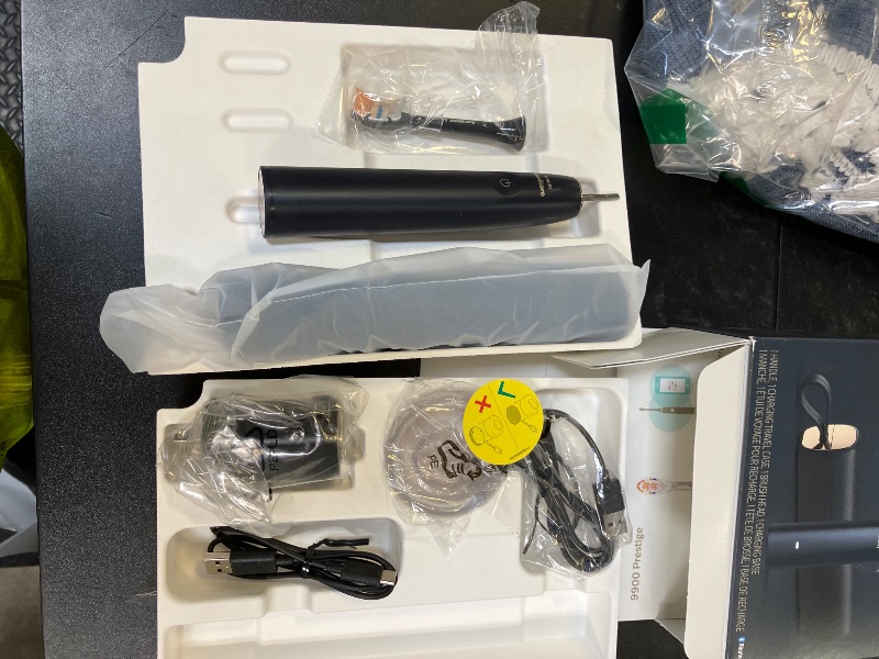 Photo 1 of Philips Sonicare DiamondClean 9900 Prestige Electric Toothbrush - with SenseIQ Technology and Advanced AI App, 5 Brushing Modes, 3 Intensity Levels, Charging Travel Case,Midnight Blue, Model HX9990/12