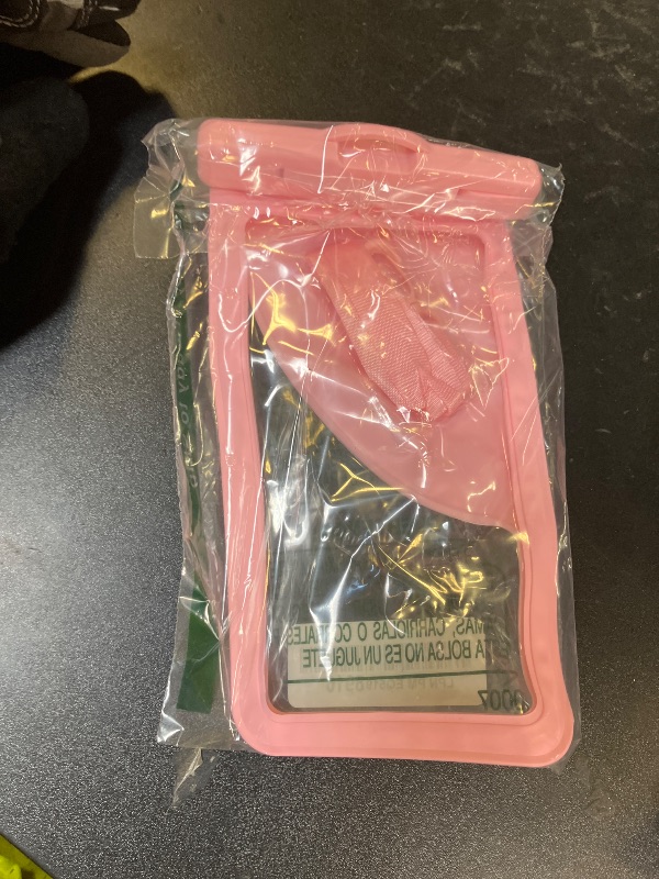 Photo 1 of Vsagier Waterproof Phone Pouch,with Inside Card Bag, Large Waterproof Case for iPhone 16 15 14 13 Pro Max,IPX8 Certified and Lightweigt Cellphone Dry Bag Beach Cruise Ship Essentials, 1 Pack-Pink-8.3?