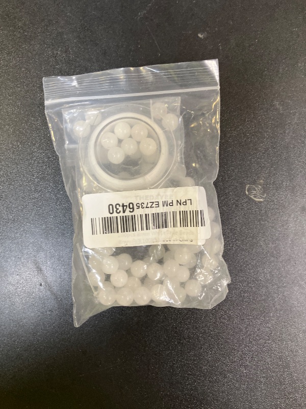 Photo 1 of 100pcs Natural White Jade Beads 8mm Round Stone Semi Precious Gemstone Loose Spacer Energy Healing Crystal Beads for Jewelry Making Crafts Bracelets Necklaces