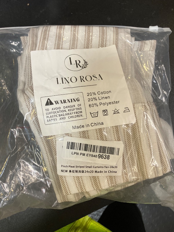 Photo 1 of Half Curtains for Windows,20 Inch Length Sheer Linen Cotton Vintage Farmhouse Cafe Curtain for Kitchen
