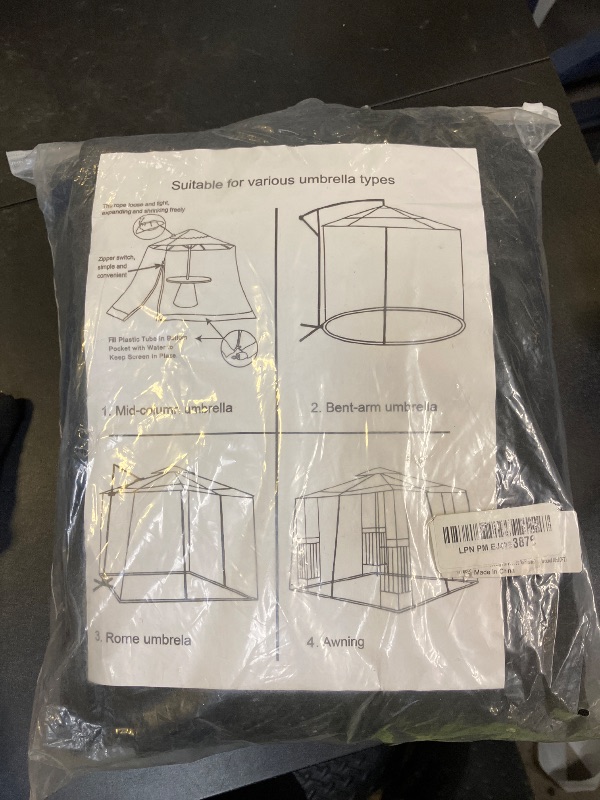 Photo 1 of 10x10 Mosquito Netting for Patio Camping Gazebo/Pop Up Canopy Tent,Double Door Side Screen Easy Installation Black?Only Mosquito Net No Frame? (Around 10x10FT)
