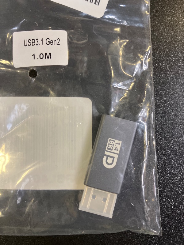 Photo 1 of 8K@60Hz USB C to DisplayPort 1.4 Adapter,Bidirectional Type C to Display Port Adapter,Thunderbolt 3/4 to DP Converter, Compatible with MacBook,Phone 16/15,iPad Pro,Samsung,Galaxy,Lenovo/HP/Dell/ASUS