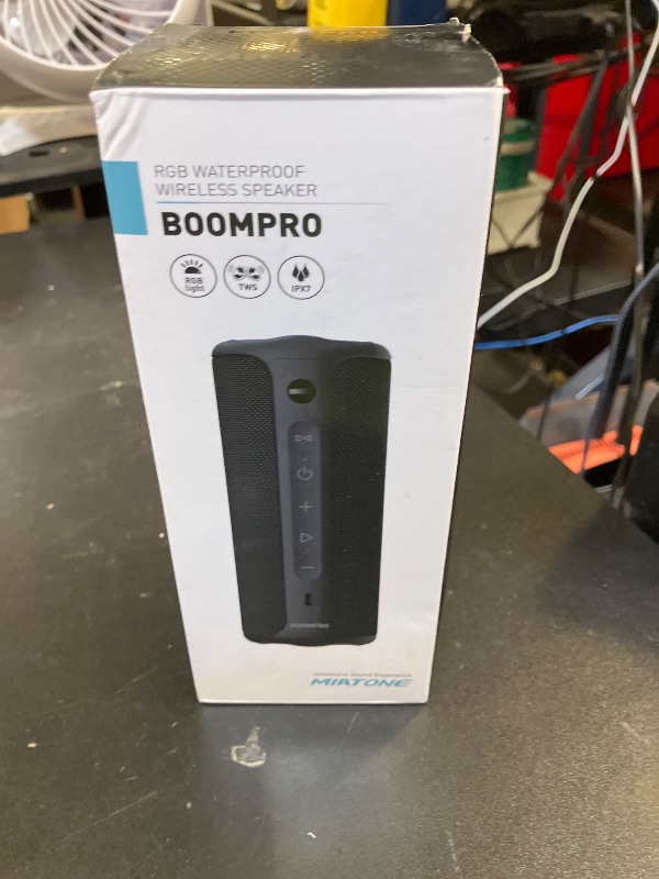 Photo 1 of MIATONE Bluetooth Speakers 36W Portable Speaker with Stereo Sound Bass, Bluetooth 5.3 Wireless USB Type C Outdoor, 5000mAh 24H Playtime IPX7 Waterproof, Boy Friend Gifts for him (Black)