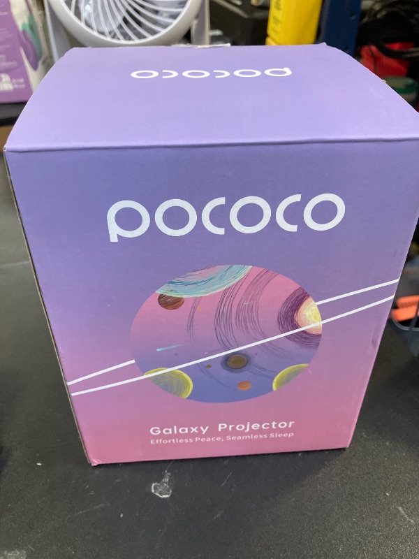 Photo 1 of POCOCO Galaxy Star Projector for Bedroom with Replaceable Optical Film Discs, Home Planetarium Night Light Projector with High-Definition Soft Light for Relax, Study, and Meditate, Stress Relief Gifts