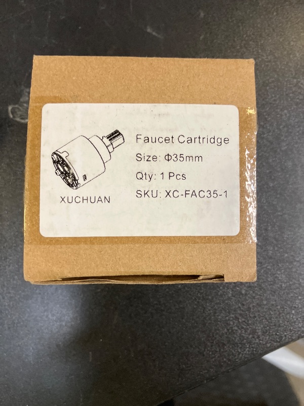 Photo 1 of XUCHUAN Diameter 35mm Ceramic Faucet Cartridge Replacement for Single Handle Kitchen Basin Shower Faucet Part, Ceramic Faucet Valve