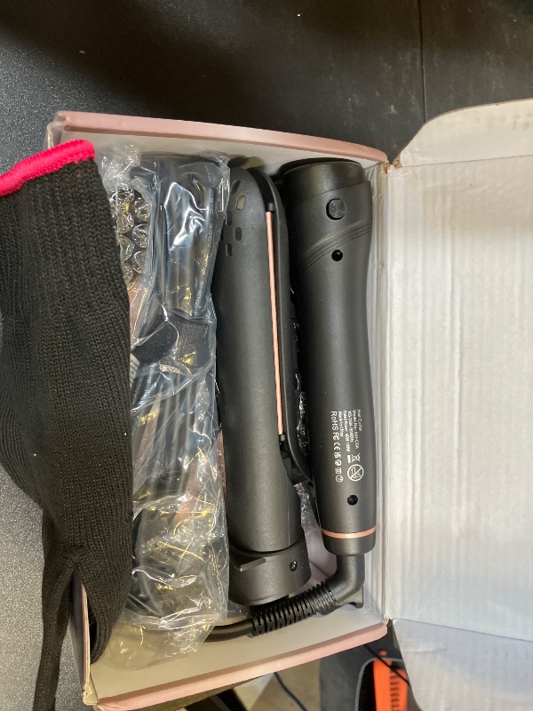 Photo 1 of Lopeie 5 in 1 Curling Iron with Thermal Brush and 4 Interchangeable Ceramic Barrels(1/2 to 1 1/2 inch), Curling Wand Set with Flat Iron, Fast Heating, Dual Voltage Hair Curler, Gifts for Women