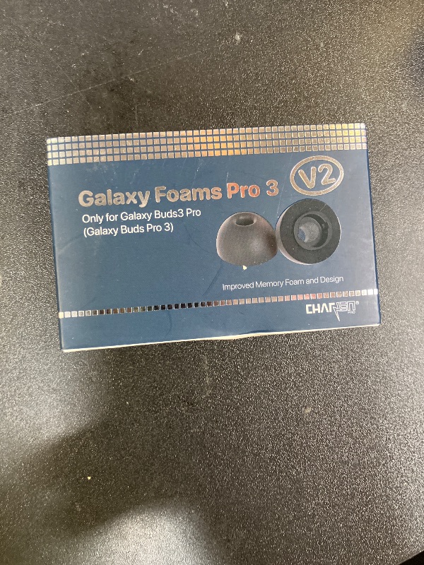 Photo 1 of Galaxy Foams Pro 3 V2 Memory Foam Ear Tips for Galaxy Buds3 Pro & Buds Pro 3 with Improved Memory Foam Shield, Improved Shape Fitment, Improved Comfort, More Foam, Stronger Tube, Lifetime Replacement