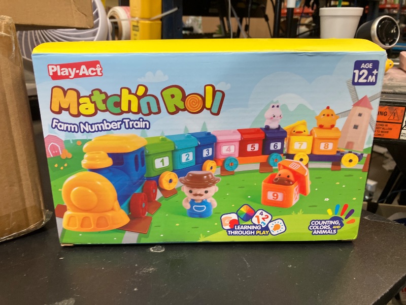 Photo 1 of Learning Toy for Toddlers 1 2 3 Years Old, Counting, Matching & Sorting Montessori Learning Farm Train Including 9 Farm Animals and 1 Farmer, Easter Christmas Birthday Gift for Baby Boys Girls