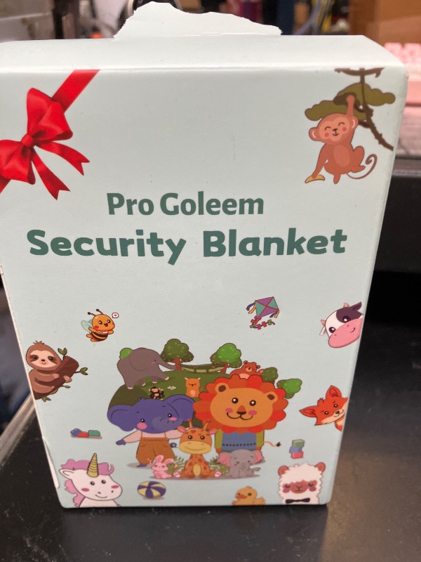 Photo 1 of Pro Goleem Elephant Security Blanket, Soft Lovey Unisex Lovie Baby Gifts for Newborn Boys and Girls Snuggle Toy Stuffed Animal Grey 16 Inch