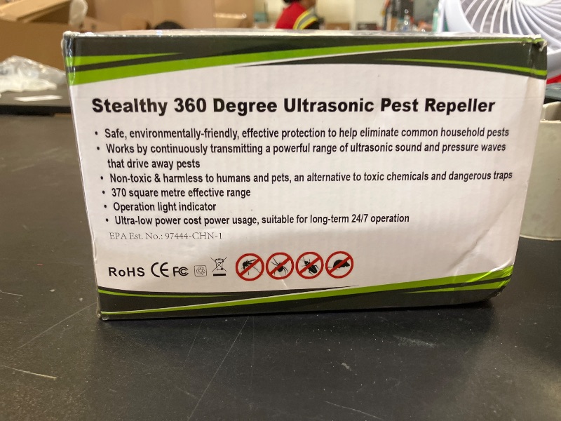 Photo 1 of Ultrasonic Rodent Repellent Plug in, Indoor Pest Control for Mice Squirrel Rat Roach Spider Repelling, Electronic Plug in for House Kitchen Garage Basement with Mouse and Rat Repeller