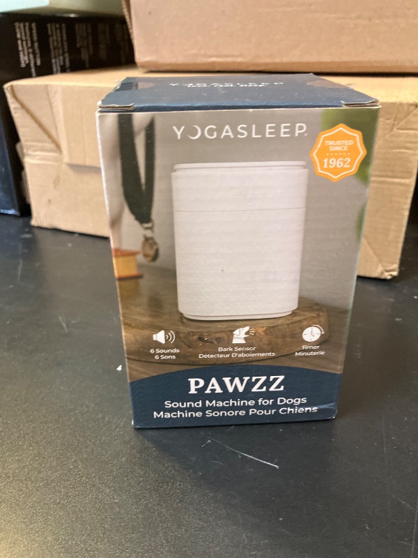 Photo 1 of Yogasleep Pawzz White Noise Machine for Dogs, Home & All Pets. with Integrated Bark Sensor, 6 Automatic Relaxing Natural Sounds, Help Keep Pets Calm, Anti-Barking with Training, Noise Canceling