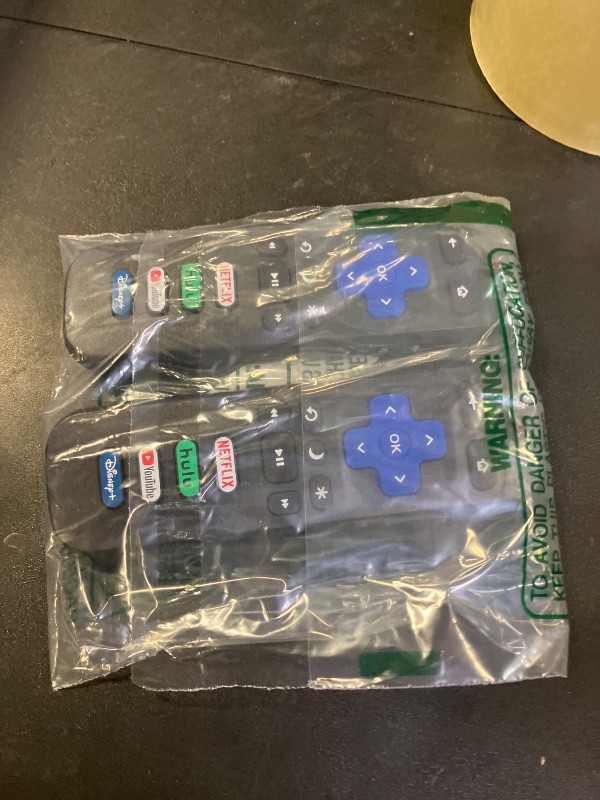 Photo 1 of (Pack of 2) Replacement-Remote-Control for Roku-TV,Compatible for TCL Roku/Hisense Roku/Onn Roku/Philips Roku Smart TVs(Not for Roku Stick and Box)