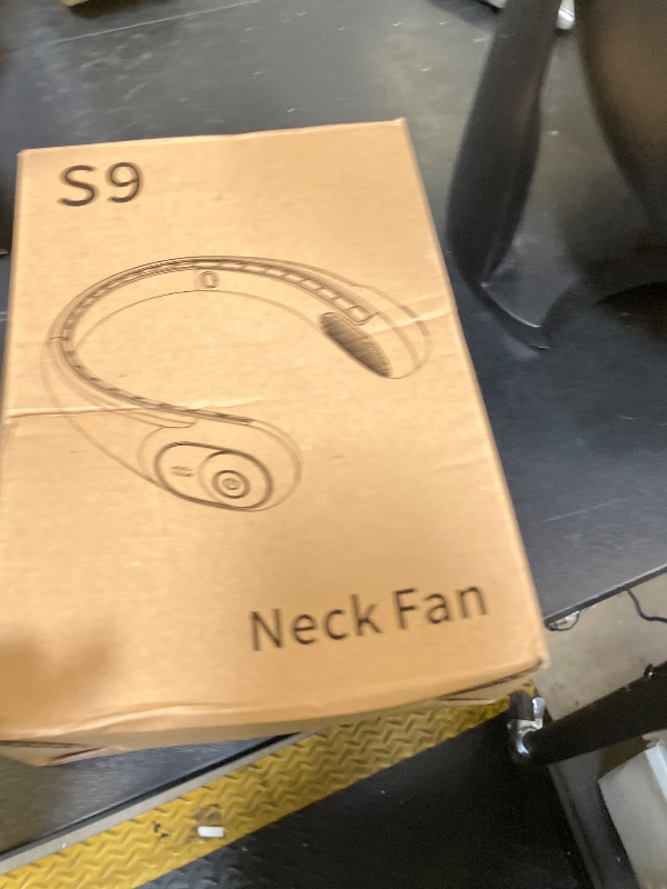 Photo 1 of Neck Fan, Personal Fan with LED Display, USB-C Rechargeable, 4000mAh-Battery, 3-Speed Adjustment & Whisper-Quiet Operation, Perfect for Home, Travel, Sports