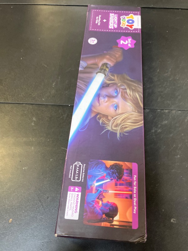 Photo 1 of TOY Life 2 Pack Dark Saber Light a Saber for Kids Light up Sword LED Lightsavers Inquisitor Light Up Swords for Kids Sable de Luz Sound Retractable Attachable