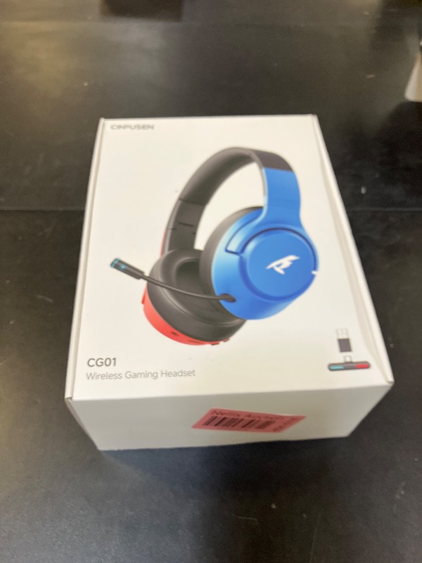 Photo 1 of Wireless Gaming Headset for Nintendo Switch?OLED?Lite,2.4Ghz USB & Type-C? Bluetooth 5.4 Gaming Headphones with Noise Cancelling Microphone, 40Hr Battery, for PS5, PS4, PC, Mac, Laptop, Grey
