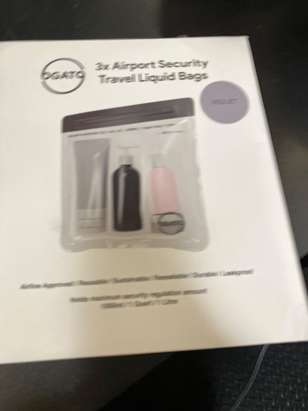 Photo 1 of Ogato 3pcs - Clear TSA Approved Toiletry Bag - Our Quart Size Clear Toiletry Bags are Security Approved Worldwide for Liquids & Cosmetics - 100% 3-1-1 Compliant Travel Bags for Toiletries