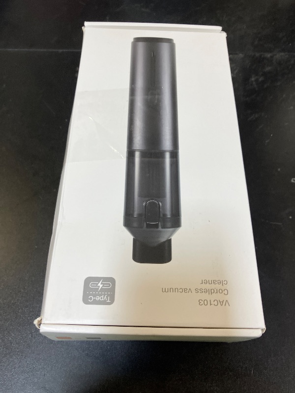 Photo 1 of Car Vacuum Portable Cordless Handheld Vacuum Cleaner 4-in-1 Mini Cordless Vacuum with 2 Suction Modes and 16800pa Suction Power Blowing & Inflating 2 Modes Handheld Vacuum for Car, Desk, Keyboards