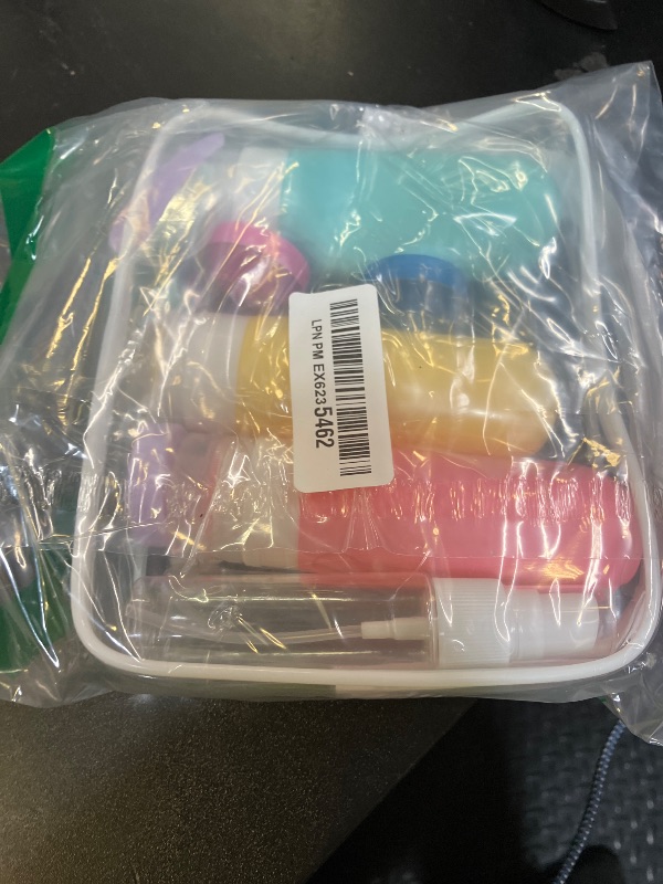 Photo 1 of 16pack Travel Bottles for Toiletries, TSA Approved LeakProof Squeezable Silicone Toiletry Containers for Shampoo, Conditioner, 3oz Portable Refillable Traveling Size Liquid Containers (16Pcs/Colorful)
