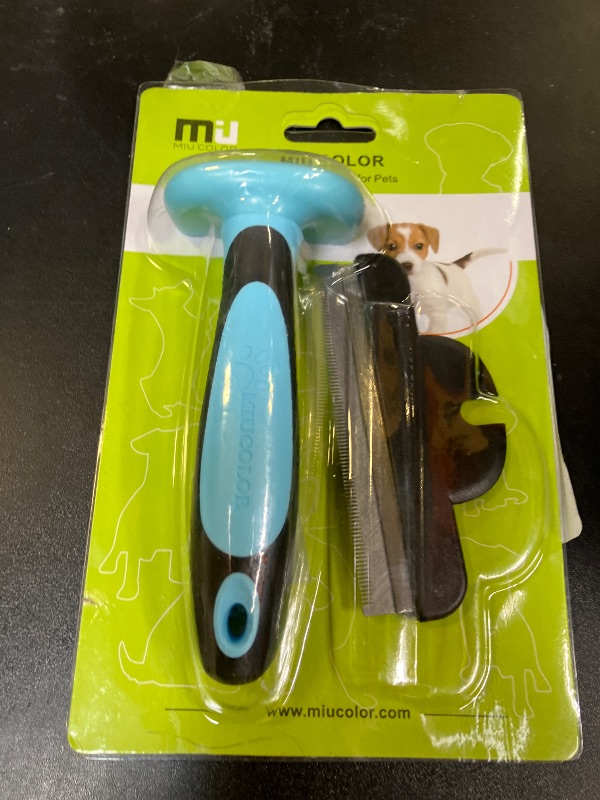 Photo 1 of MIU COLOR Pet Grooming Brush, Deshedding Tool for Dogs & Cats, Effectively Reduces Shedding by up to 95% for Short Medium and Long Pet Hair