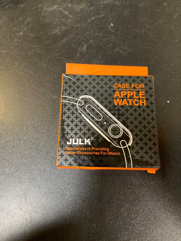 Photo 1 of [2-Pack] Julk 45mm Case for Apple Watch Series 9 Series 8 Series 7 Screen Protector, Overall Protective Case TPU HD Ultra-Thin Cover for iWatch, Transparent
