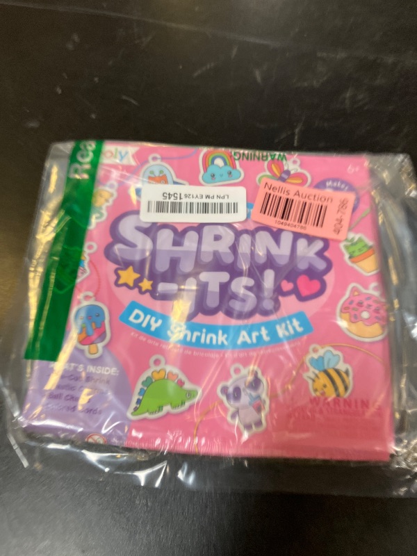 Photo 1 of Ooly Shrink-Its 28 PC DIY Shrinking Art Kit That Creates Charms and Tags, Includes 20 Plastic Pre Cut Charms and More, No Mess Art for Kids, DIY Summer Crafts, Ideal Party Favor - Cute Crew