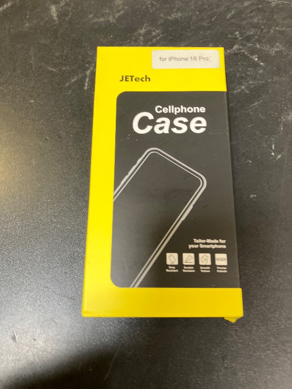 Photo 1 of JETech Liquid Silicone Case for iPhone 16 Pro 6.3-Inch, Silky Soft Touch Full-Body Protective Phone Case, Anti-Scratch Shockproof Cover with Microfiber Lining (Black)