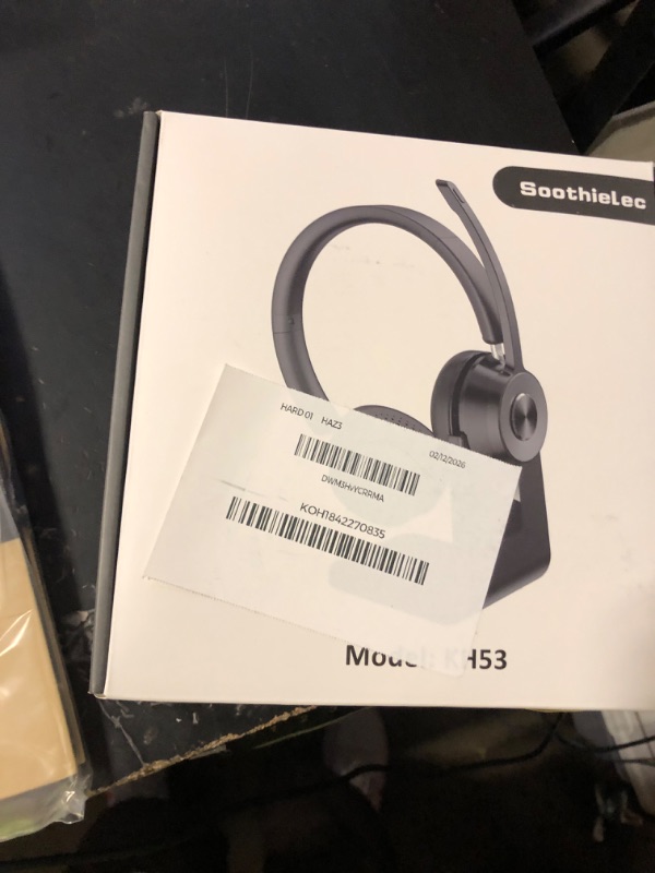 Photo 1 of (Upgraded Version) Wireless Headset, Bluetooth Headset with Noise Cancelling Microphone, Best Headphones with Mic Mute & USB Dongle for PC/Computer/Laptop/Cell Phones/Remote Work/Call Center