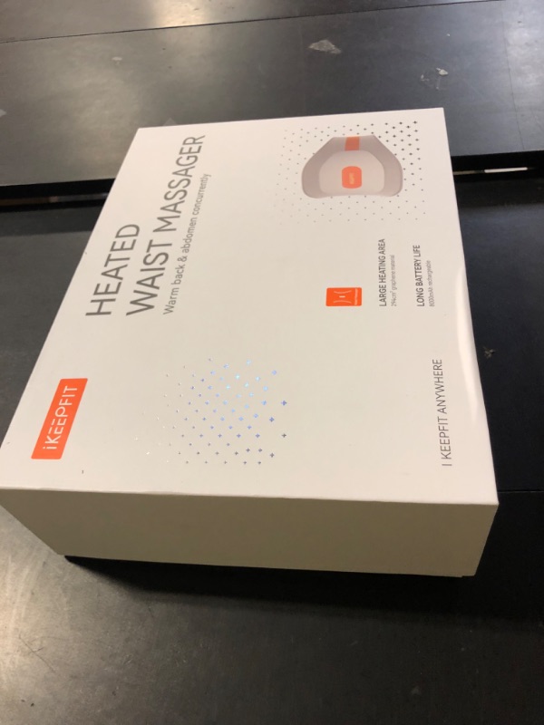 Photo 1 of IKEEPFIT Portable Heating Pad for Back, Cordless Wearable Heat Belt with Massager for Lower Back Pain Relief, Battery Powered 8000 mAh Rechargeable, MAXwarm® 3.0, Gift for Women Men 90-310 lbs