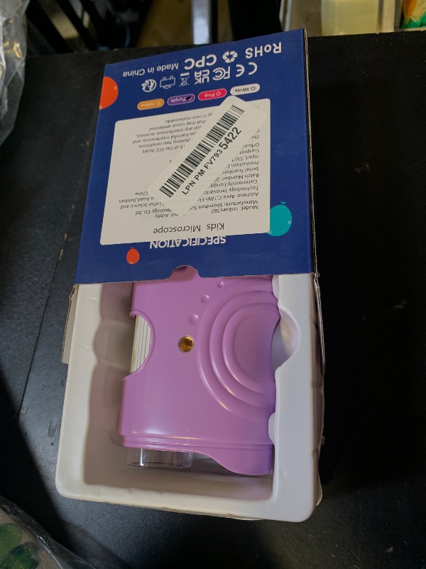 Photo 1 of 1000X Handheld Digital Microscope for Kids with 2.0" IPS Screen, Easter Gifts Portable STEM Science Lab Toy, Rechargeable Pocket Microscope Educational Gift for Boys & Girls Age 4-6 8-12, ?Purple