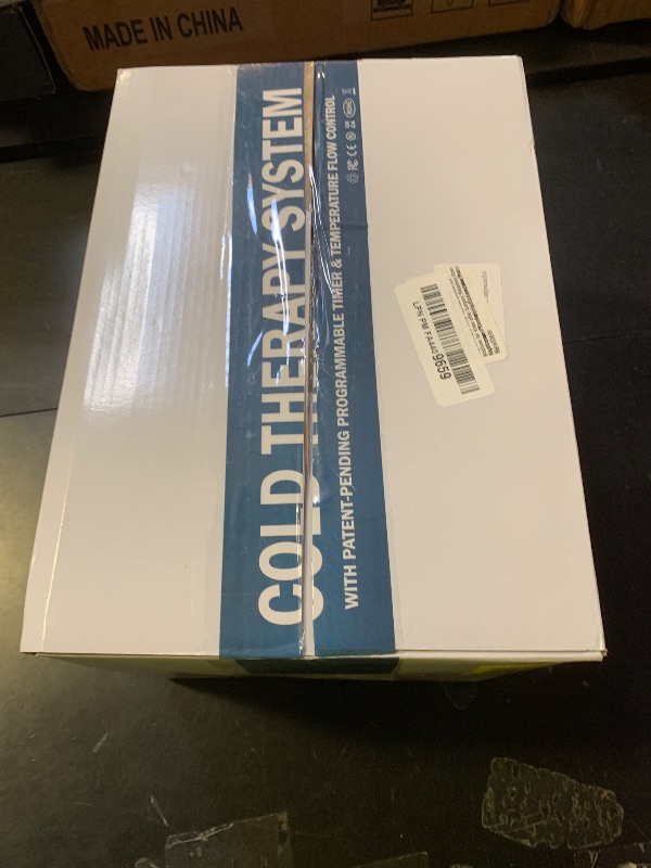 Photo 1 of Cold Therapy Machine System with Programmable Timer Remote Control,Ice Machine for Knee after Surgery Recovery,Knee Replacement Recovery Equipment,Quiet Pump, Cryotherapy Pain Relief w/Compression Pad