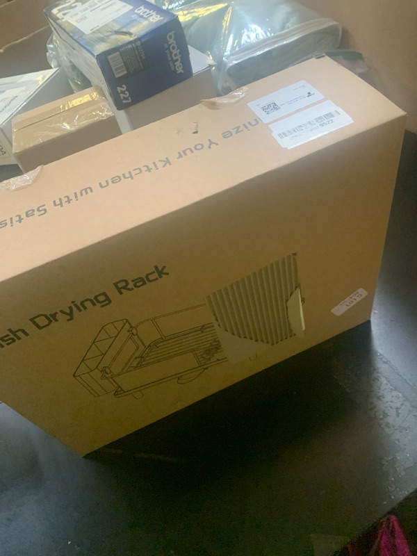 Photo 1 of Urackify Stainless Steel Dish Drying Rack - Large Capacity Kitchen Counter Organizer with Drain Board, Utensil Holder & Detachable Cup Shelf, 304 Surgical-Grade Rust-Proof Dish Drainer, Easy Assembly