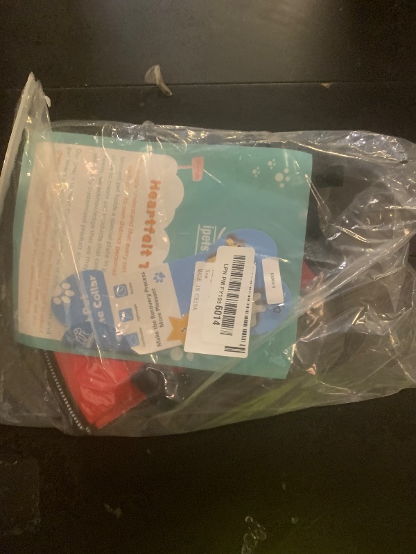 Photo 1 of Soft Dog Cone Collar After Surgery: Adjustable Long Foldable Comfy Recovery Shame Elizabethan Stop Licking Small Medium Large Dogs (Red, S)