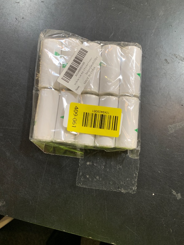 Photo 1 of 10 Rolls Self-Adhesive Thermal Paper, Glossy Thermal Printer Paper for Mini Portable Printer, 57 x 25mm, Thermal Labels for Most Pocket Printer