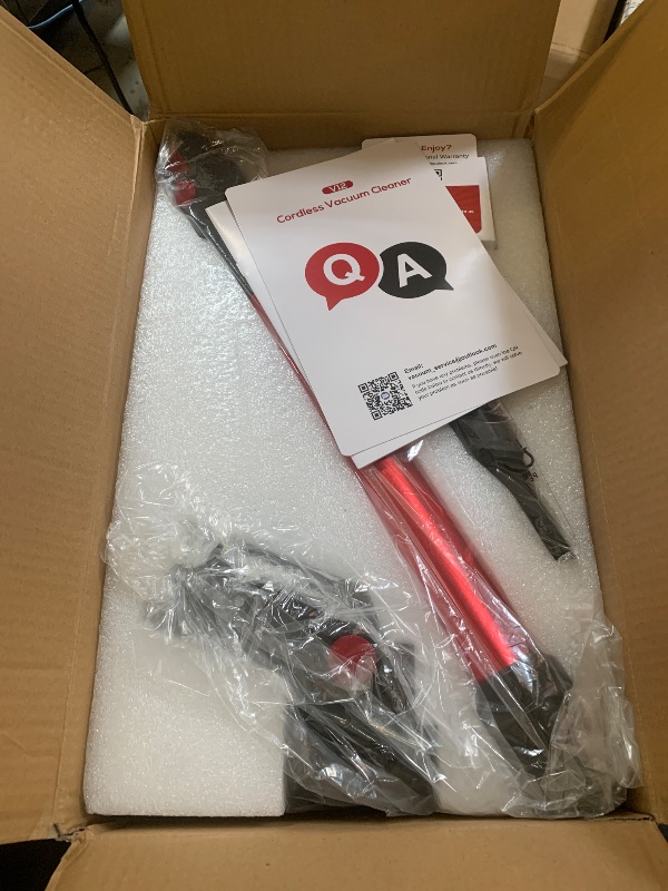 Photo 1 of Comvtu Cordless Vacuum Cleaner for Home, 80,000PRM Powerful 4 in 1 Lightweight Stick Vacuum with 2 Adjustable Suctions, Max 40 Mins Runtime, 2600mAh Rechargeable Vacuum Cleaners (Rave Red)